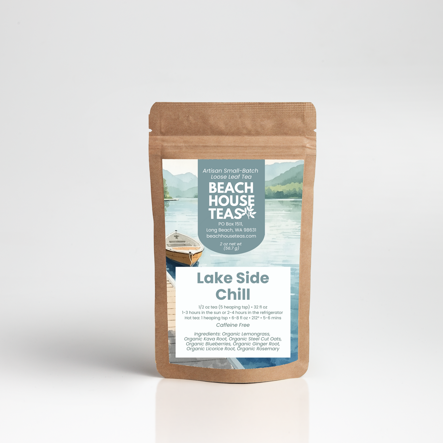 Mezcla helada Lake Side Chill - té de hojas orgánicas