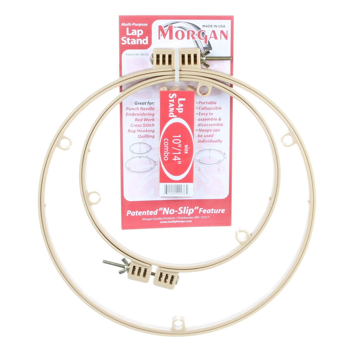 Lap Stand with 10in/14in Hoop Combo for Crafting