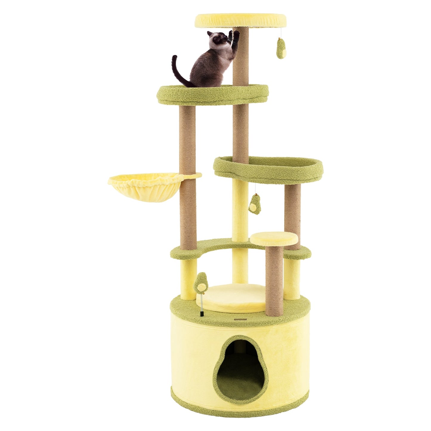 Arbre à chat Avocat Grand - Tour multi-niveaux avec condo