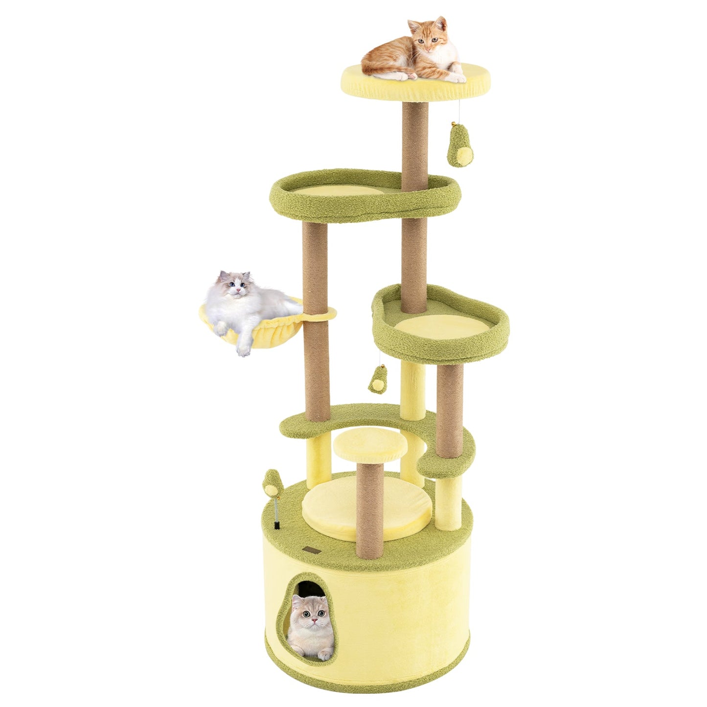 Arbre à chat Avocat Grand - Tour multi-niveaux avec condo
