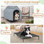 Elevated Outdoor Pet House with Ventilated Windows - Large/Middle/Small