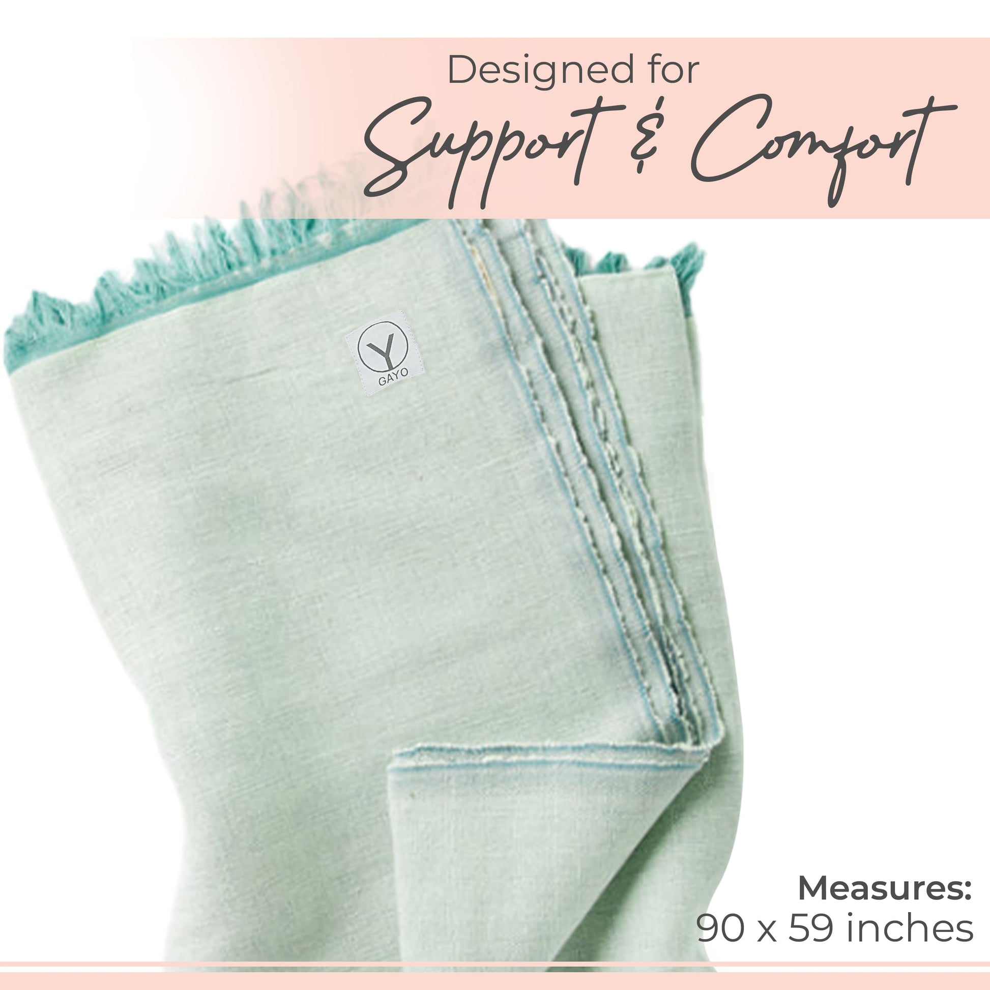 Sustainable Organic Cotton Yoga Blanket for Mindful Practices - Korvel