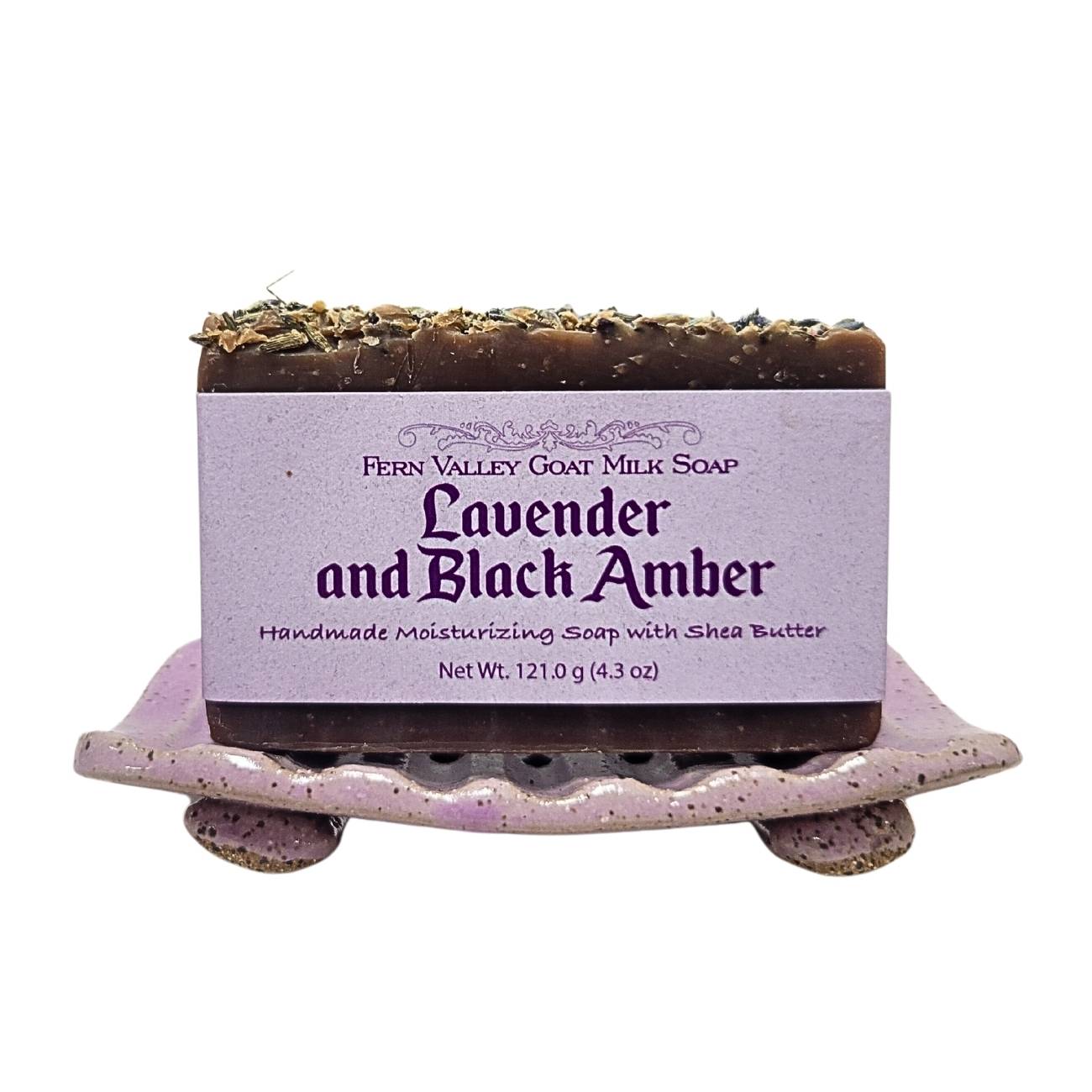 Handmade Goat Milk Soap | Lavender & Black Amber Scent