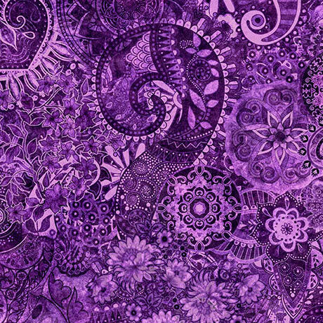 Tela de algodón de fondo ancho Lavender Mystique Blender