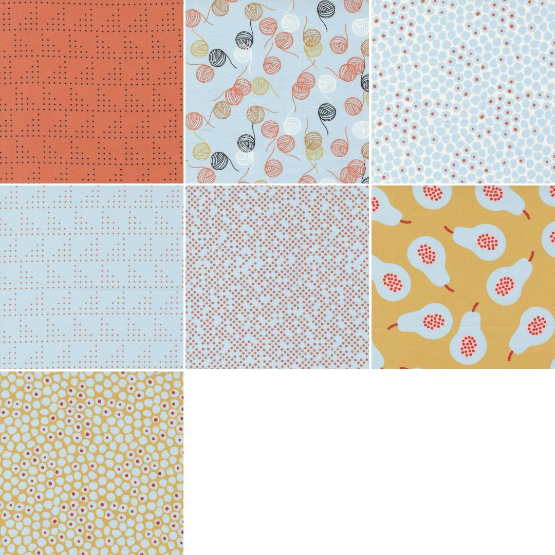 Ensemble de Fat Quarters Lazy Afternoon - Ensemble de 16