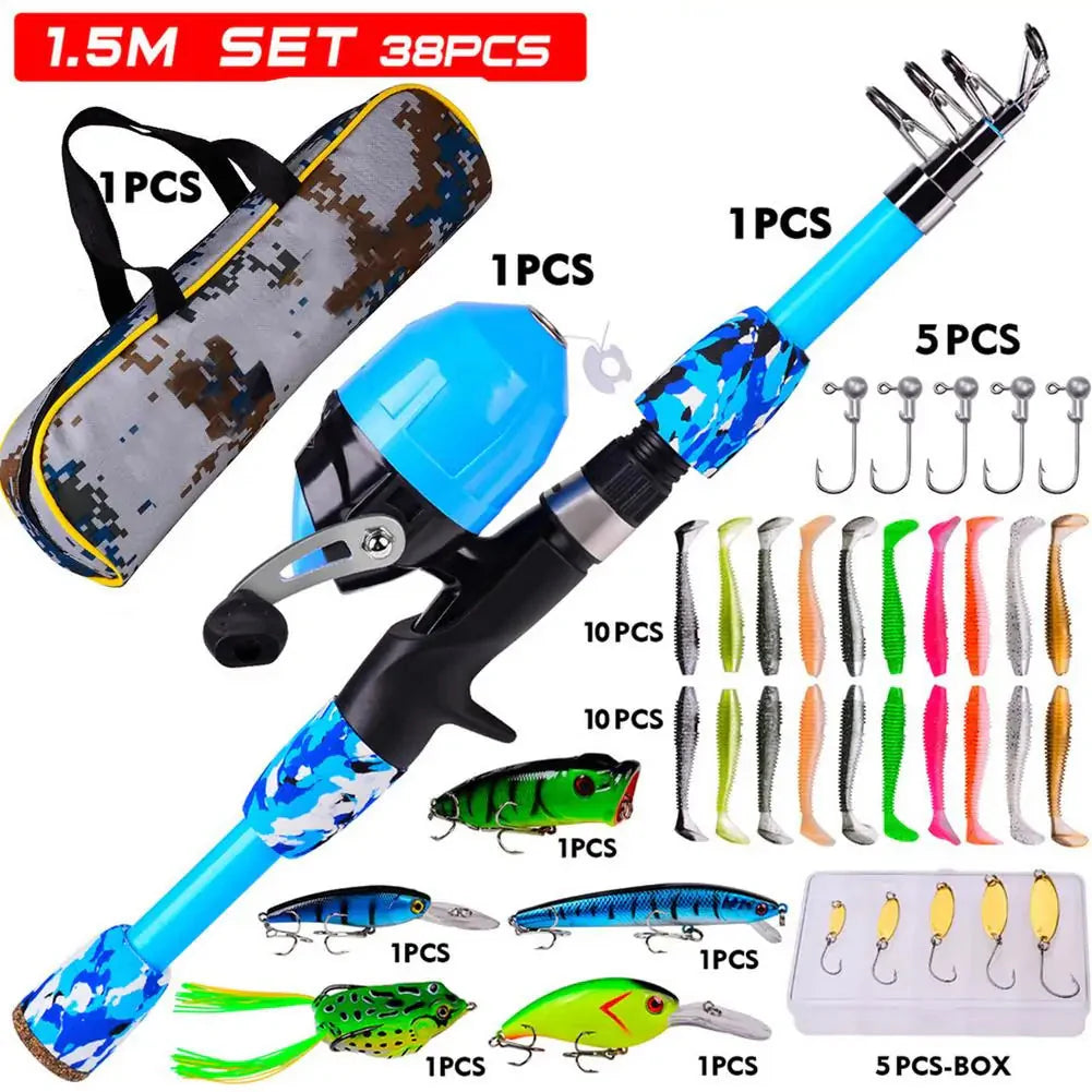 Kids Fishing Pole Set - Complete Outdoor Adventure Kit