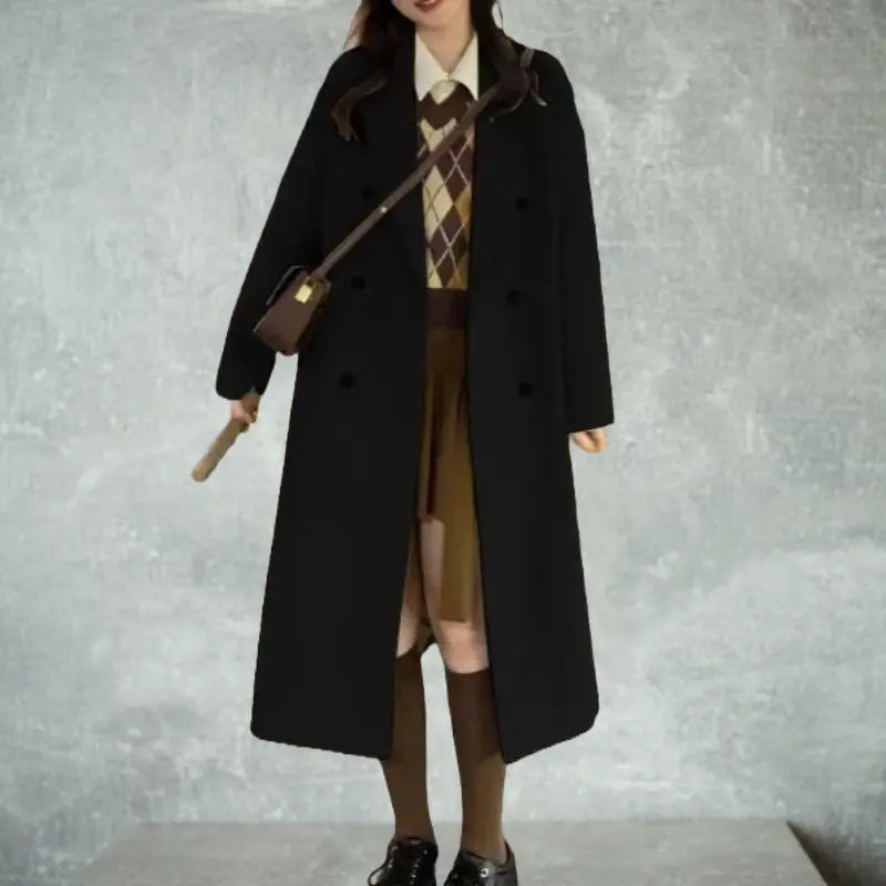 Abrigo Trench Elegante de Invierno