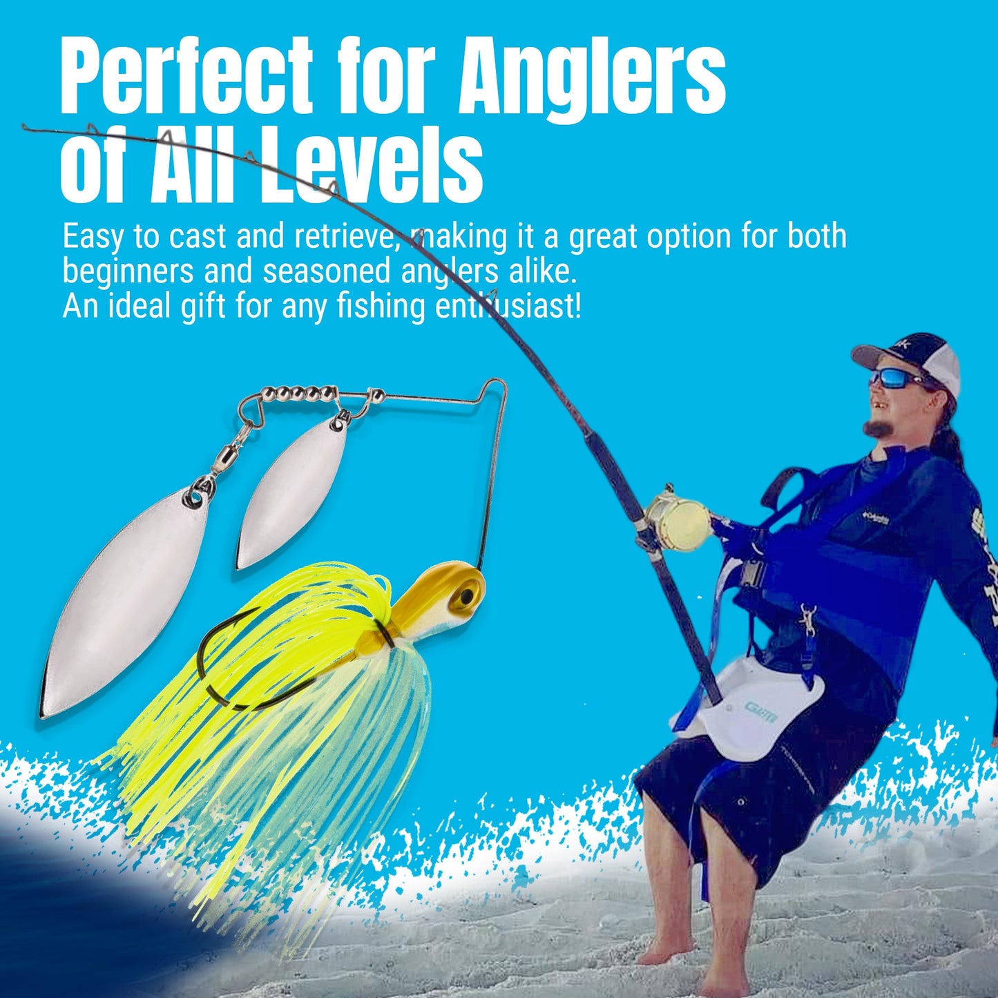 Reaction Tackle Double Willow Blade Spinnerbait Jigs – 3-Pack