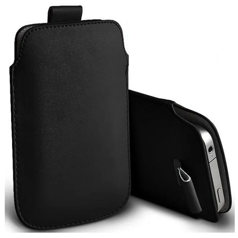 Leather Pouch Coque For iPhone 5 5S SE 5C Case Pocket Rope Holster Pull Tab Pouch Cover For iPhone SE 5 S E 5C Phone Bag Case - Korvel