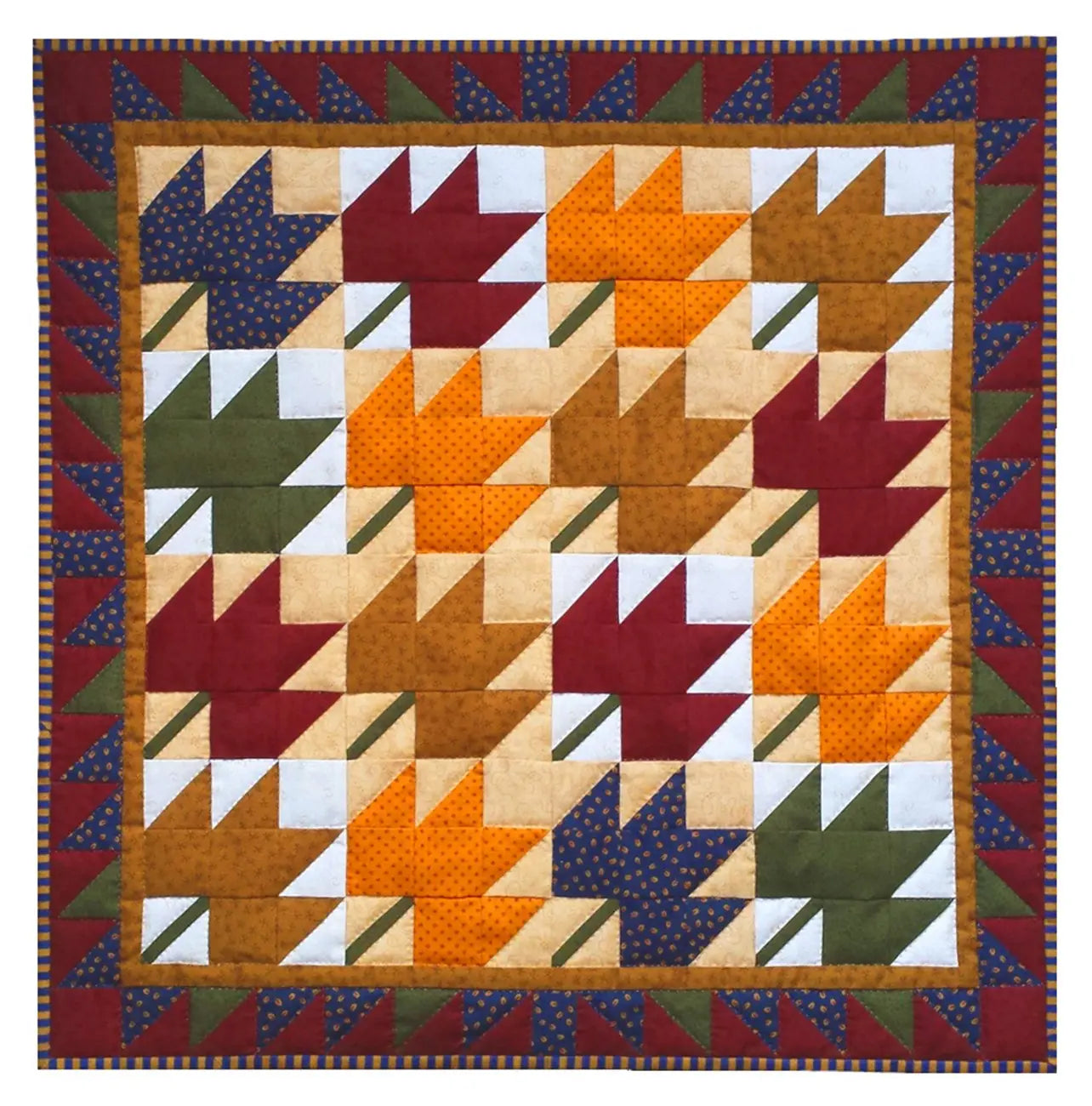Kit de Quilt Feuilles - Artisanat de Couture Vibrant pour Esprits Créatifs