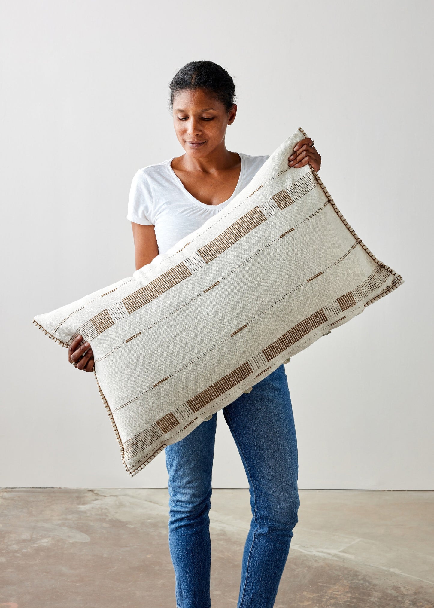 Coussin Lombaire Oversized en Coton Fulcrum Patina