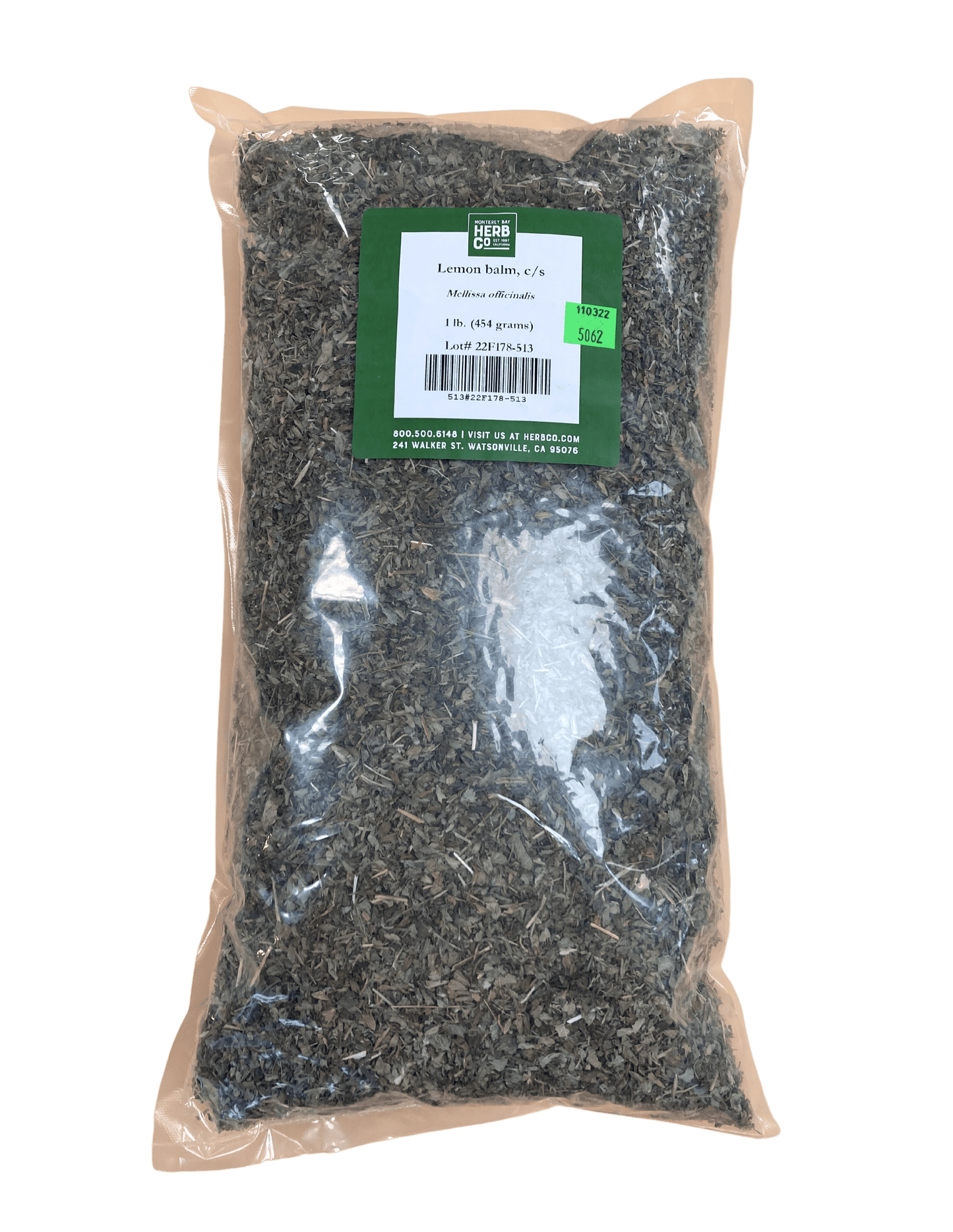 Hoja de Melisa Cortada Premium para Infusiones