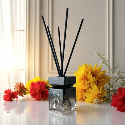 Leo Zodiac Crystal-Infused Reed Diffuser, Sunshower Essence, 100ml - Korvel