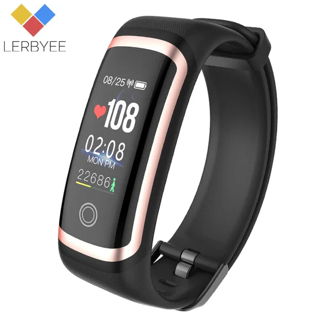 Lerbyee Fitness Tracker M4 Waterproof IP67 Blood Pressure Smart Bracelet Bluetooth Call Reminder Sport Wristband for iOS Android - Korvel