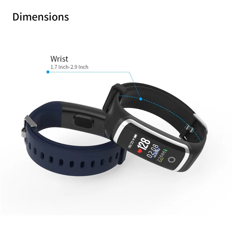 Lerbyee Fitness Tracker M4 Waterproof IP67 Blood Pressure Smart Bracelet Bluetooth Call Reminder Sport Wristband for iOS Android - Korvel