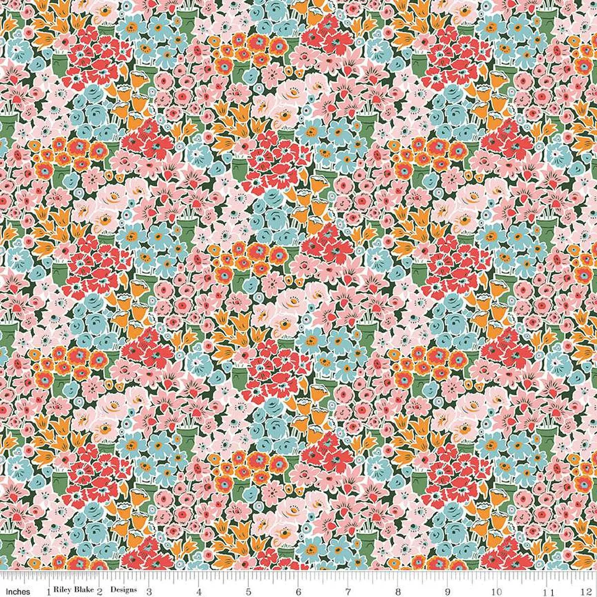 Liberty Tudor Celebration Rossellie Blooms Fabric Per Yard
