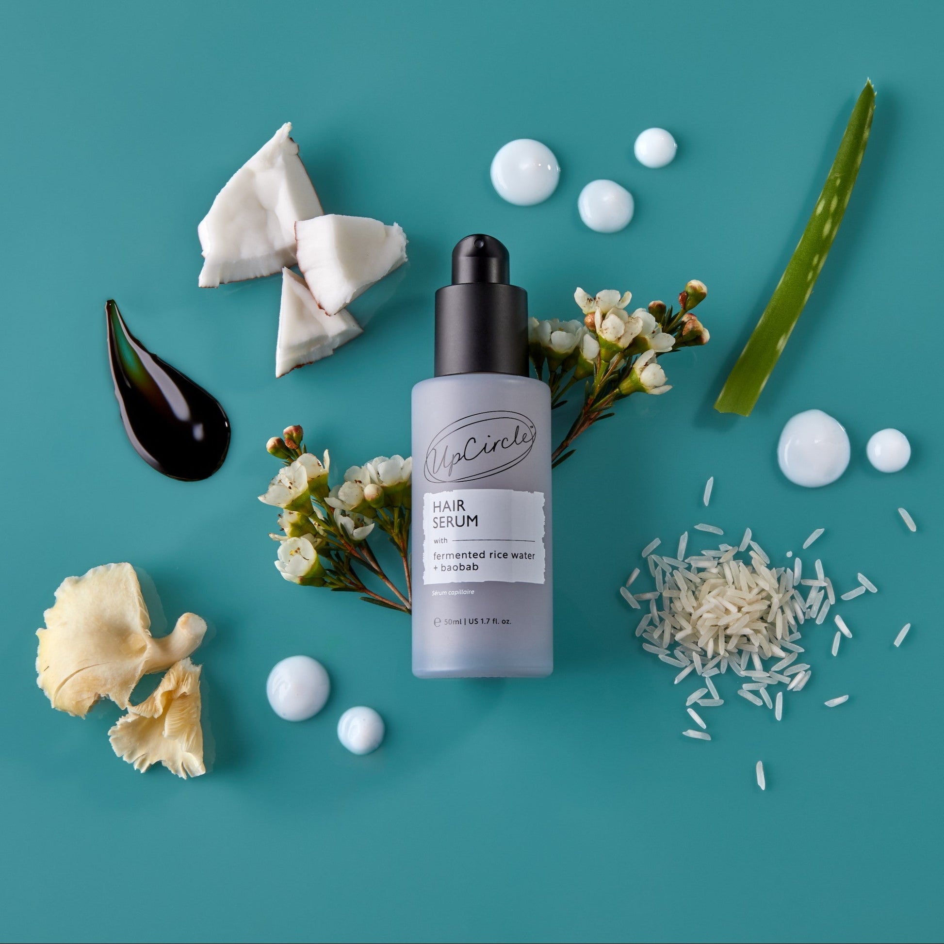Hair Serum with Fermented Rice Water + Baobab - Korvel