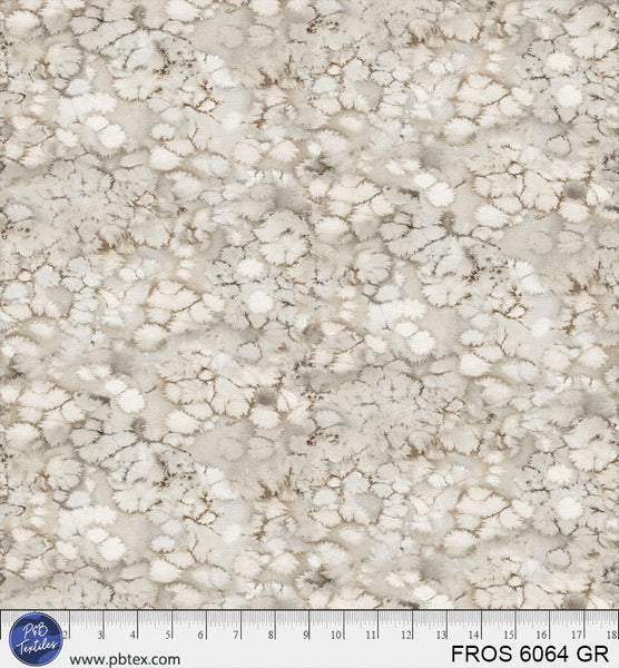 Tissu en coton gris clair gelé 44”/45” par yard
