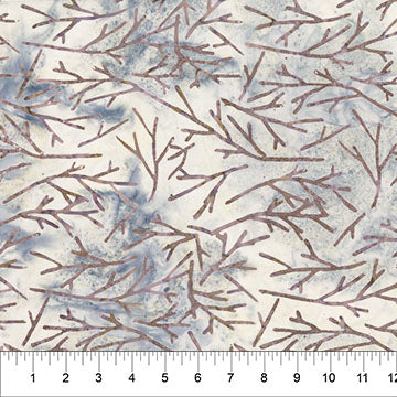 Light Sea Fog Twiggy Wideback Fabric - Premium Cotton
