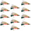Premium Light Spruce Streamer Flies - 12 Pack, Size 4 - Korvel