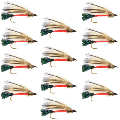 Premium Light Spruce Streamer Flies - 12 Pack, Size 4 - Korvel