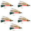 Premium Light Spruce Streamer Flies - 6 Pack - Size 4 Hooks - Korvel