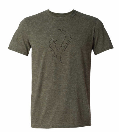 Camiseta de Manga Corta Vycah - Verde Ciudad Heather