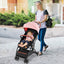 Carrito de bebé ligero con marco de aluminio - Rosa
