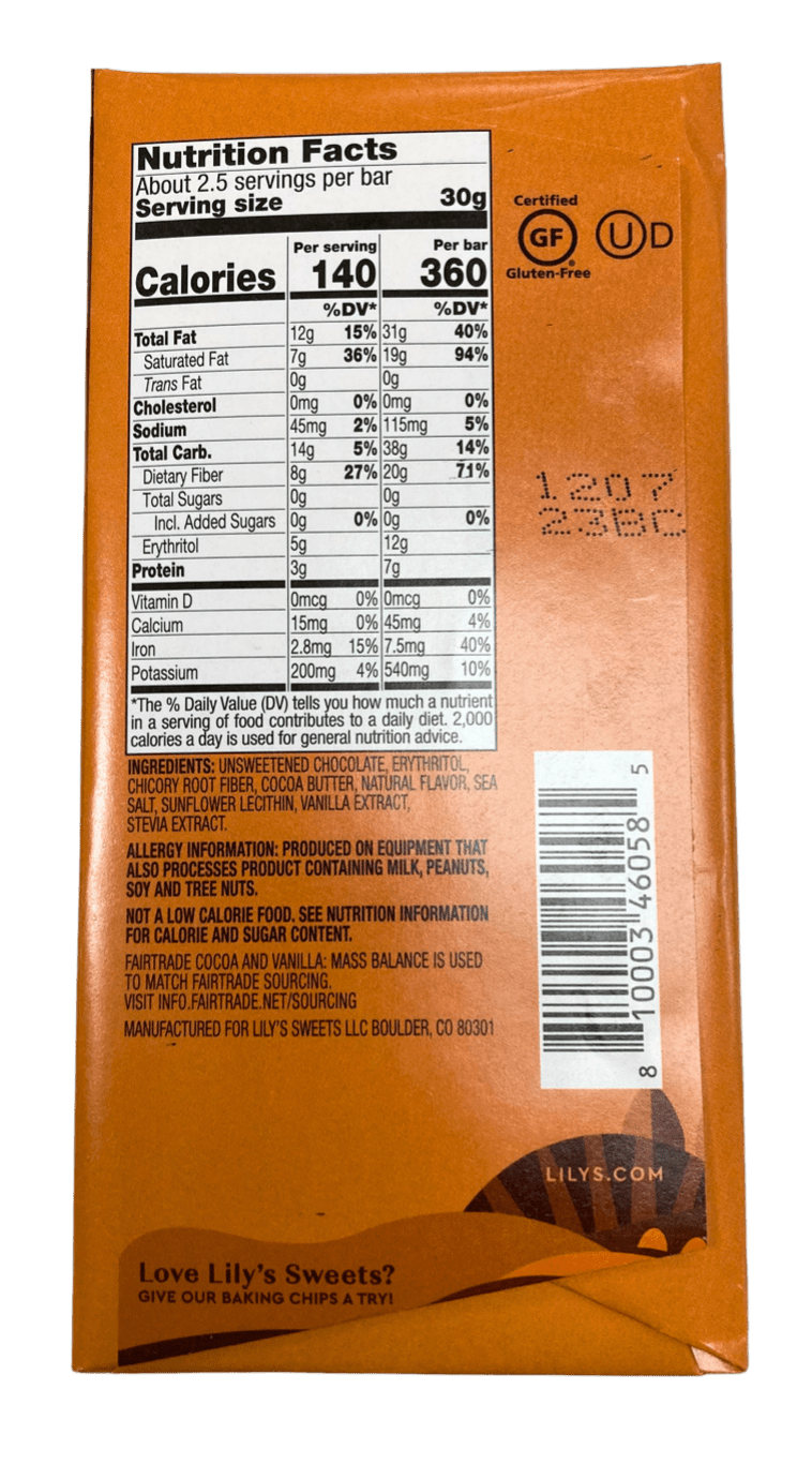 Lily's Dark Chocolate Bars - Stevia Sweetened Delight - Korvel