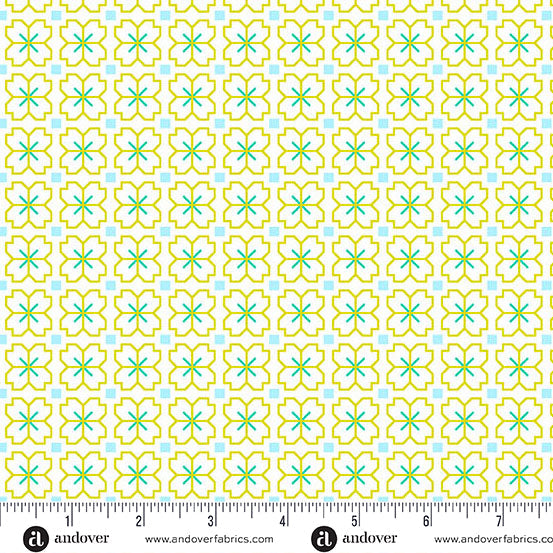 Tissu en coton Limeaid Pixel Petals - Color Pop Playground