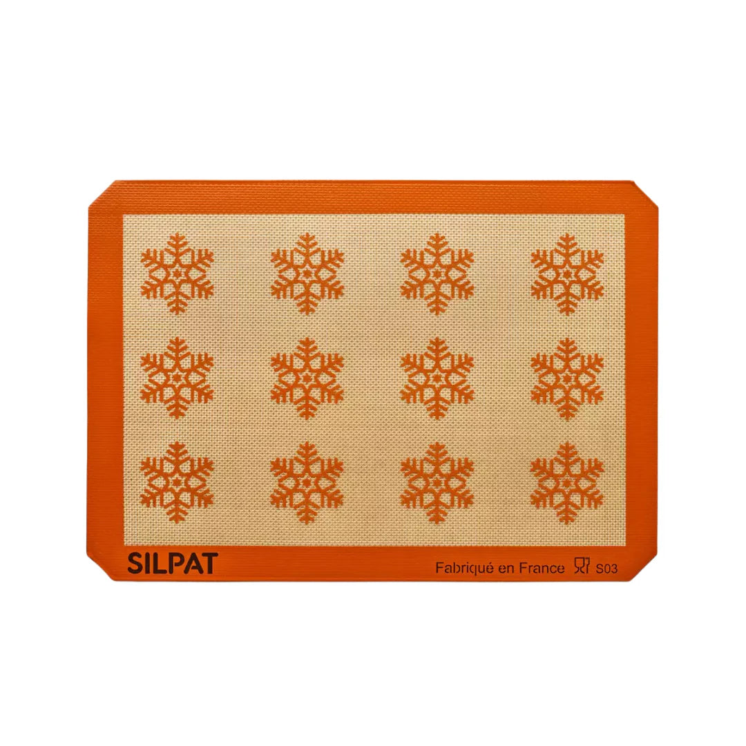 Silpat Snowflake Half Size Baking Mat - Limited Edition - Korvel
