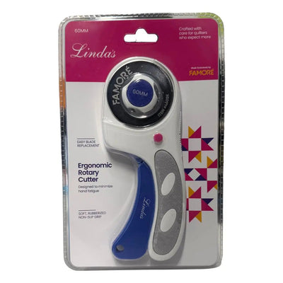 Cutter rotatif ergonomique de 60 mm de Linda