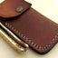 Artisan Crafted Damascus Steel Folding Pocket Knife with Elegant Brass Handle - Korvel