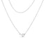 Collier Pendentif Verrou en Argent Sterling 0,25 ct