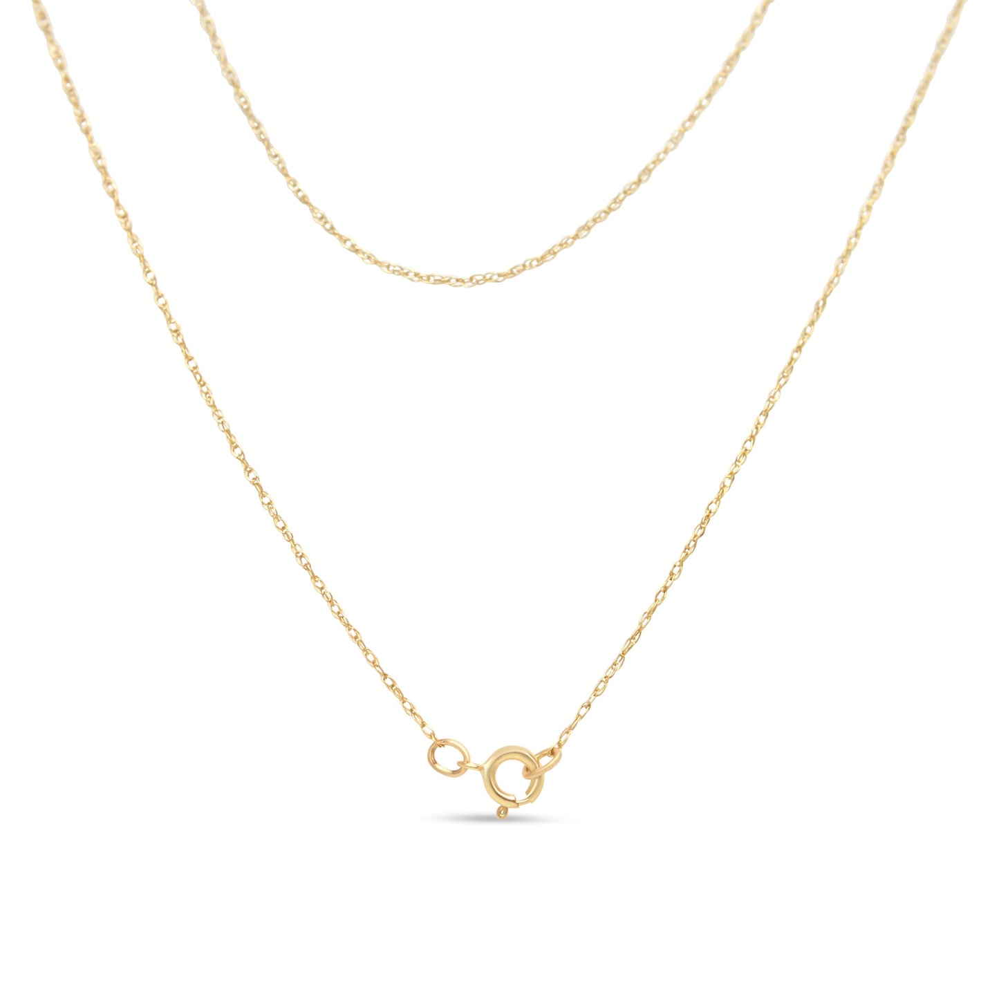 Collar de Pendiente de Diamante de Plata Esterlina Baño de Oro de 10K