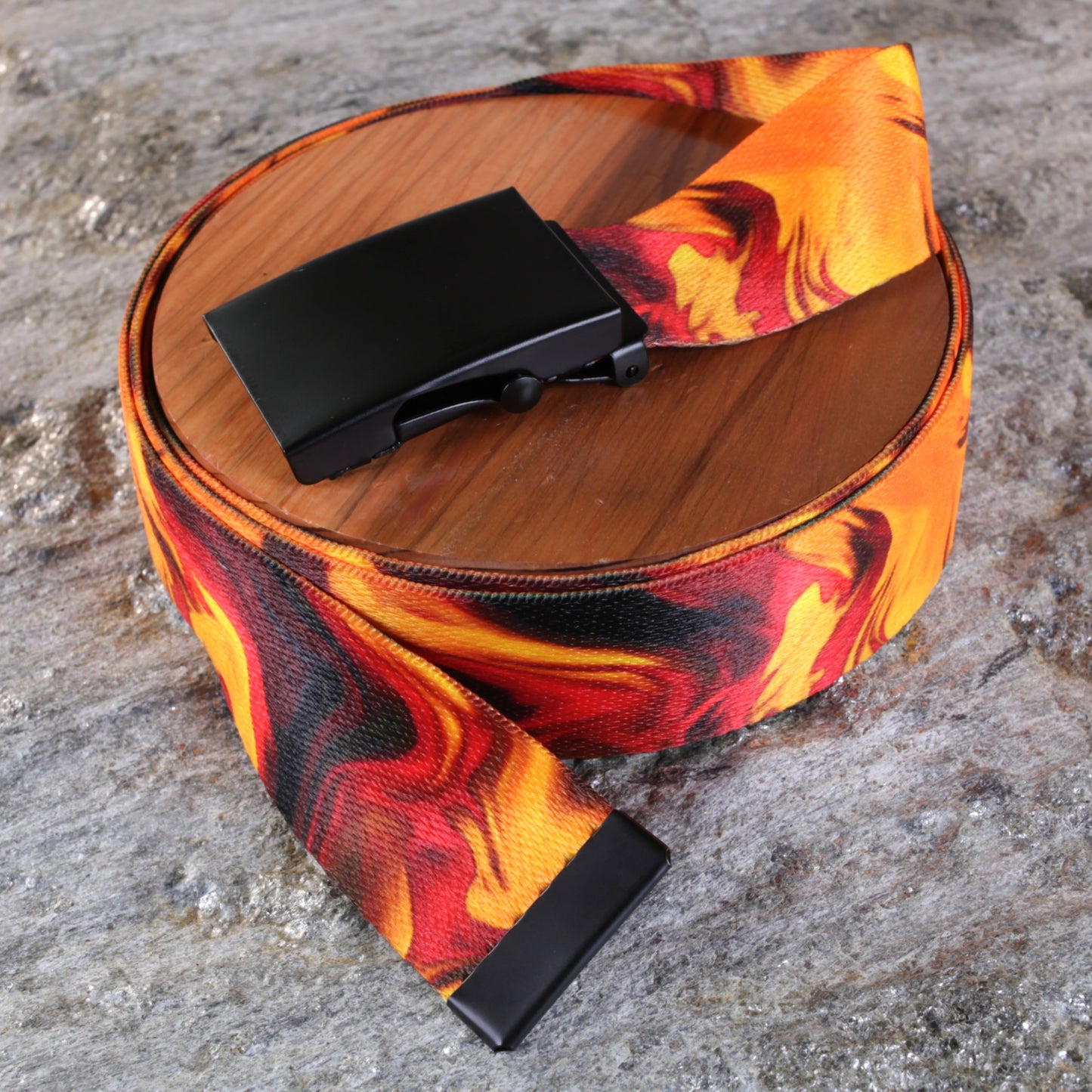 Liquid Red Belt - Versatile Sizes & Buckle Options