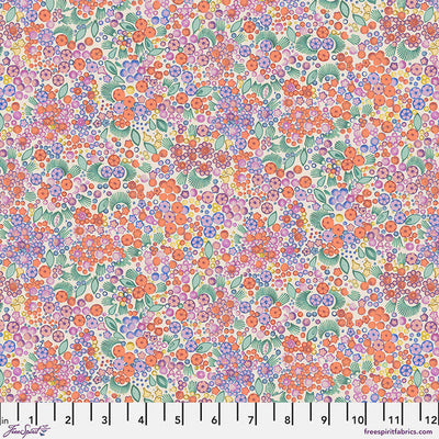 Tela de Algodón Little Meadow Coral Flourish and Bloom - 44"/45" por Yarda