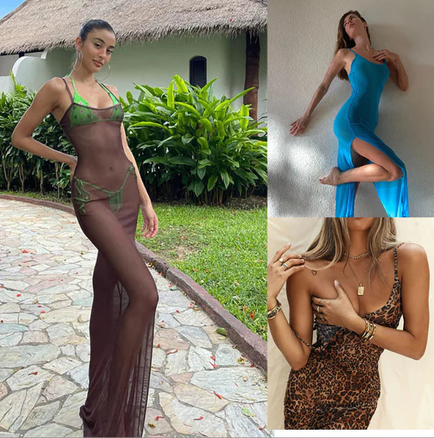 Hydra V-Neck Cami Dress - Elegant One Piece
