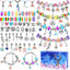 Kit de Charms de Joyería Navideña - Set DIY de 112 Piezas