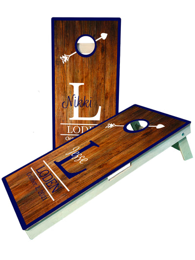 Personalized Monogrammed Cornhole Boards for Weddings & Family Gatherings - Korvel