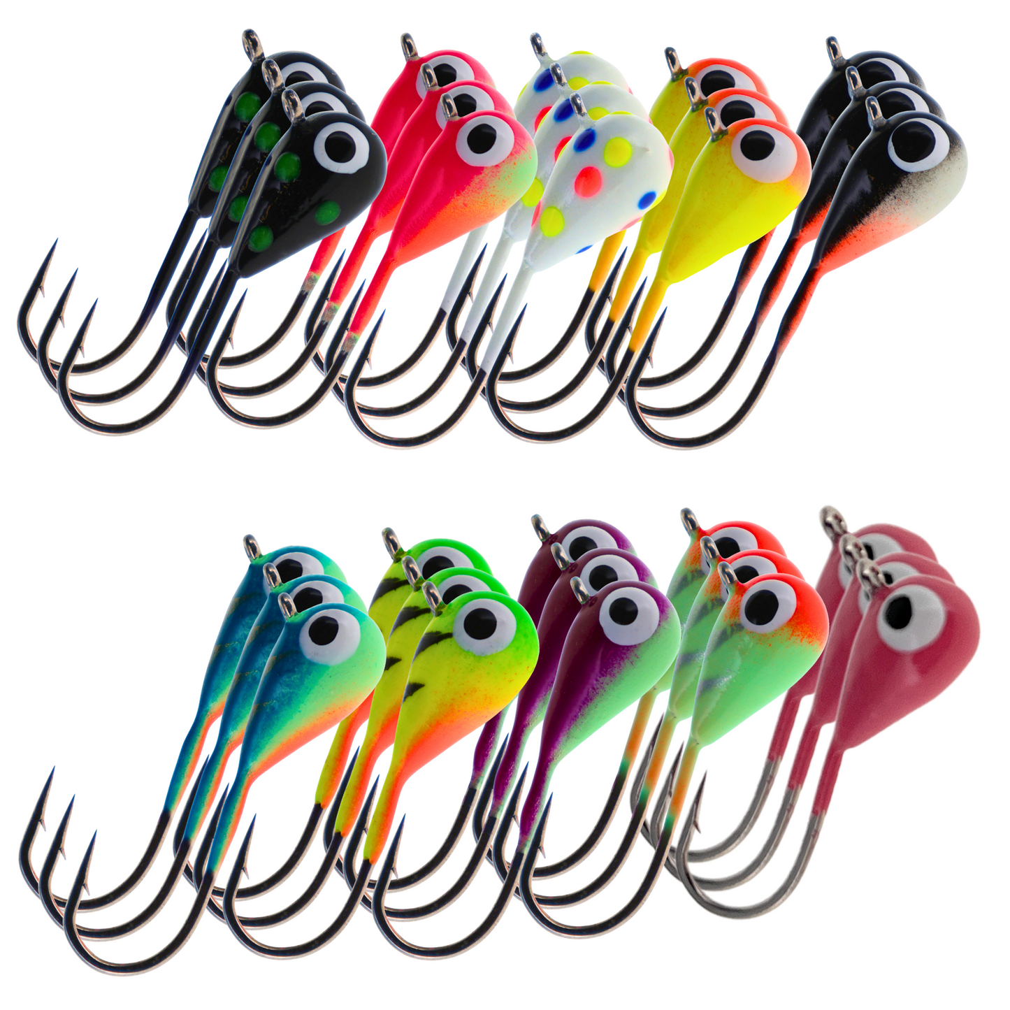Premium Tungsten Ice Fishing Jigs for All Species