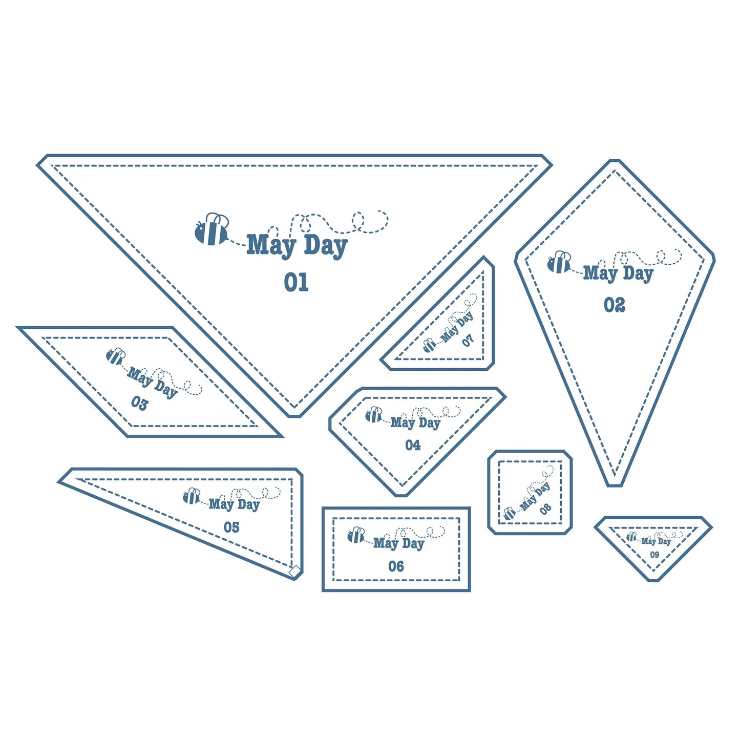 Lori Holt May Day Ruler Set - Premium Quilting Templates