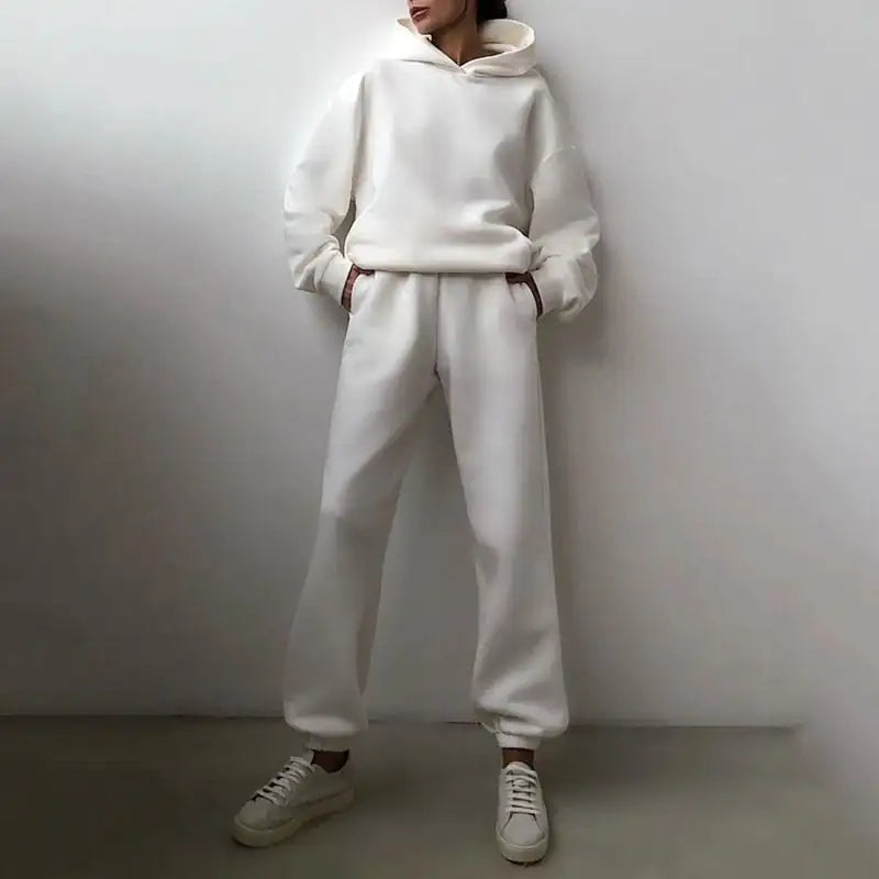Conjunto de Sudadera con Capucha Esencial para Invierno
