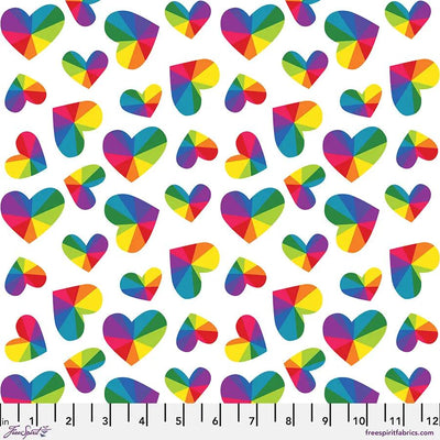 Tela de Algodón Blanca Love Everywhere - 44"/45" por Yarda