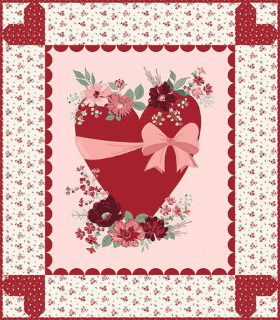 Kit de Colcha en Panel Corazón Te Quiero Siempre