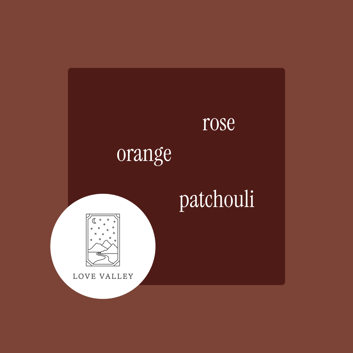 Love Valley Fine Fragrance Candle – Orange, Rose & Patchouli