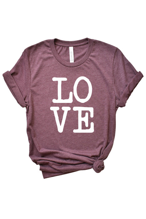 Love Block T-Shirt - Unisex Fit - Korvel