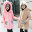 Manteau en Fausse Fourrure Polaire Ourson pour Filles