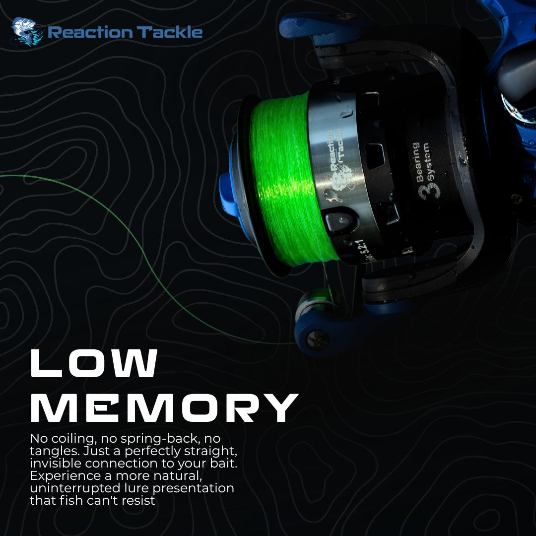 Premium Reaction Tackle Monofilament Fishing Line - Strong & Versatile