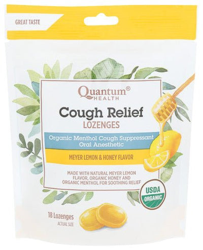 Organic Cough Relief Drops - Soothing Comfort by Quantum Health - Korvel